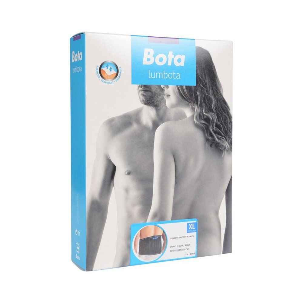 Emballage Bota Lumbota. Taille XL. Image d'un couple. Emballage bleu et blanc.