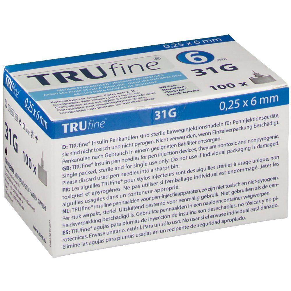 Trufine Stylo Aiguille 31g 0,25x6mm 76002