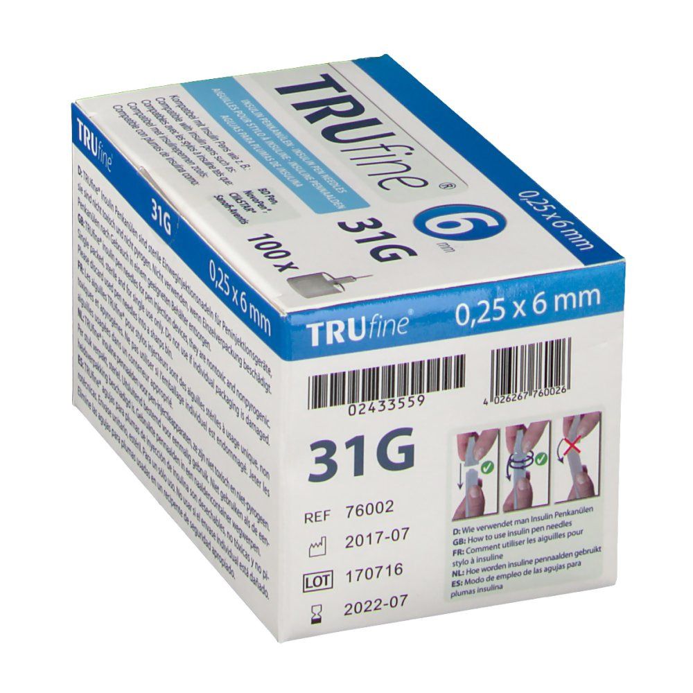 Trufine Stylo Aiguille 31g 0,25x6mm 76002