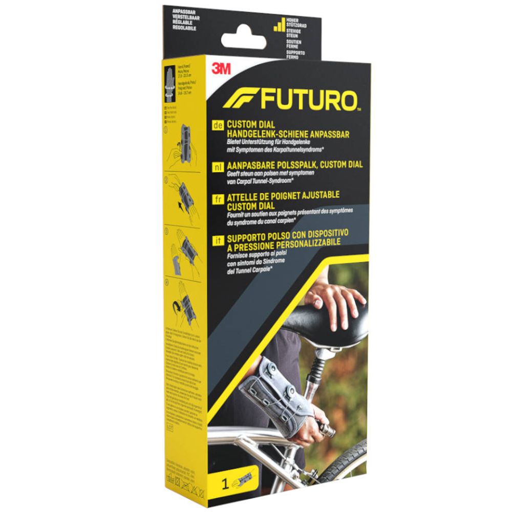 3M™ FUTURO™ Attelle De Poignet Ajustable Custom Dial, Main droite, Réglable