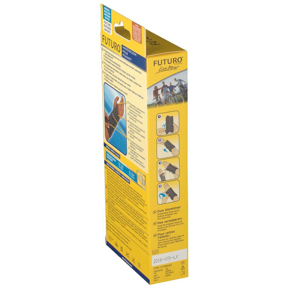 3M™ FUTURO™ Attelle De Poignet Ajustable Custom Dial, Main droite, Réglable