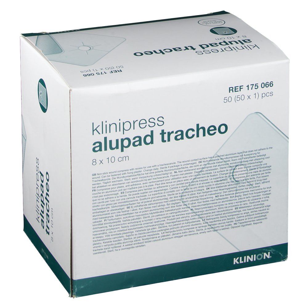 KLINION klinipress aluprad tracheo 8 x 10 cm