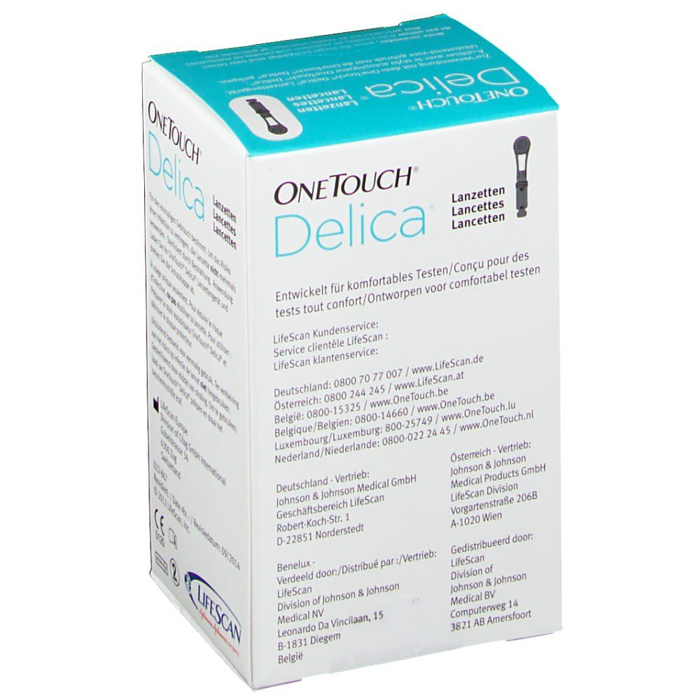 One Touch® Delica® Lancettes stériles fines 30G (0,32 mm)