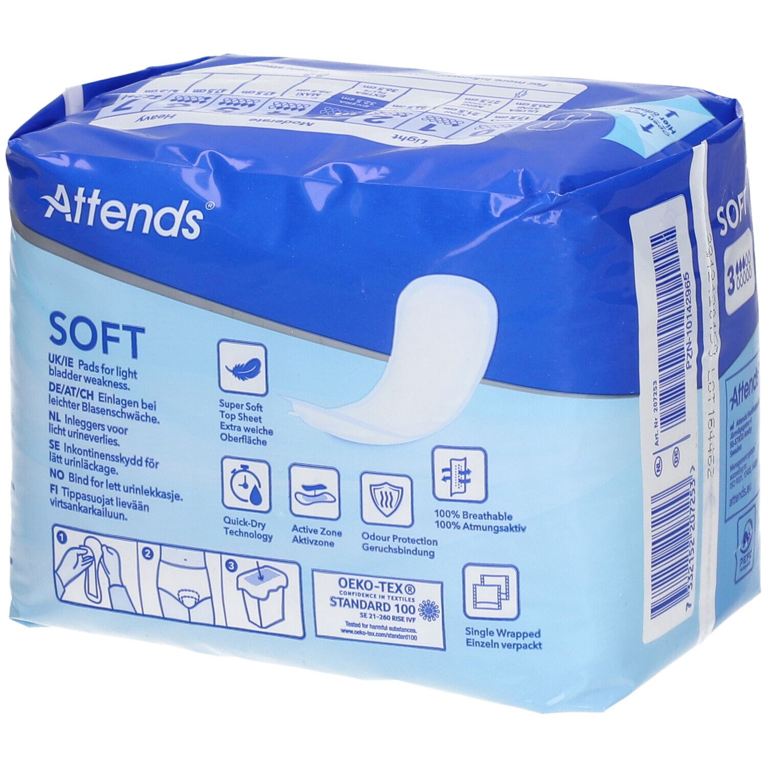 Attends Soft Extra 3 Protège-slips Soft Extra 3