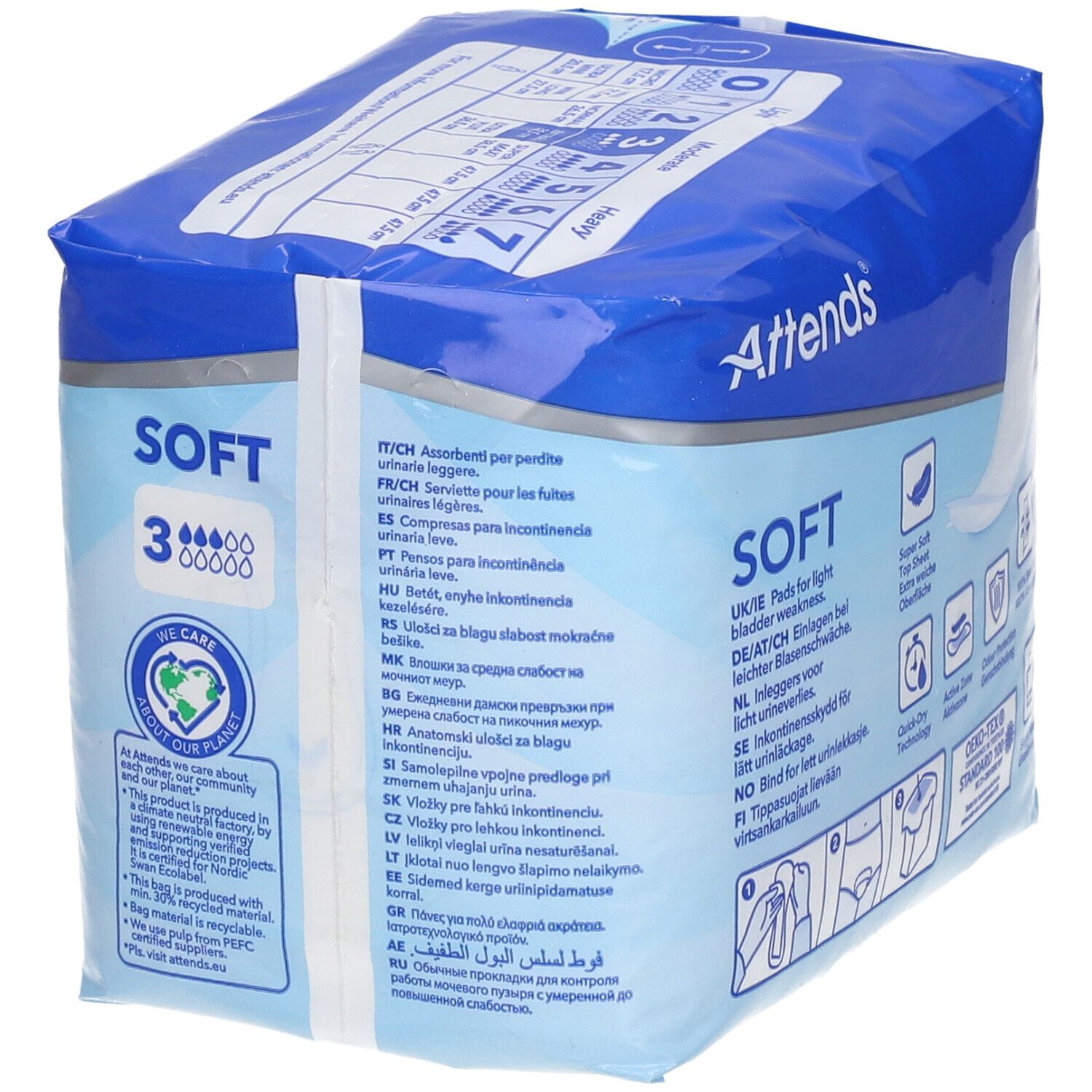 Attends Soft Extra 3 Protège-slips Soft Extra 3