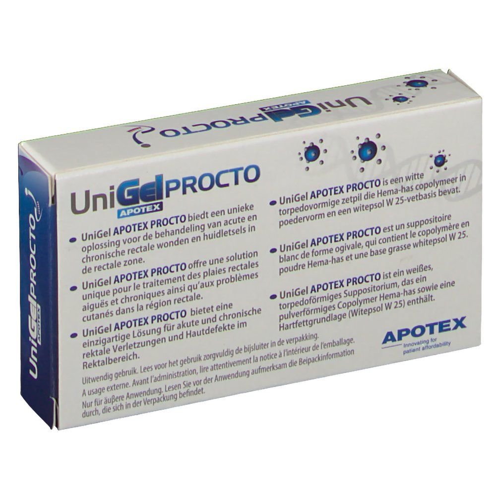 UniGel Apotex Procto Suppositoire