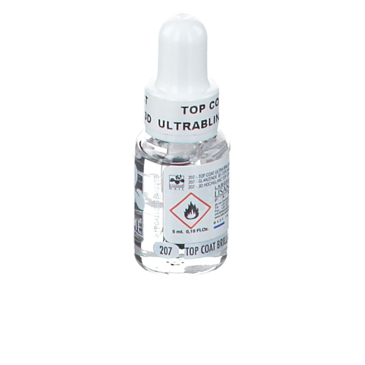Lisandra Serr'Ongle® Vernis à ongles 207 Top Coat Brillant 3D