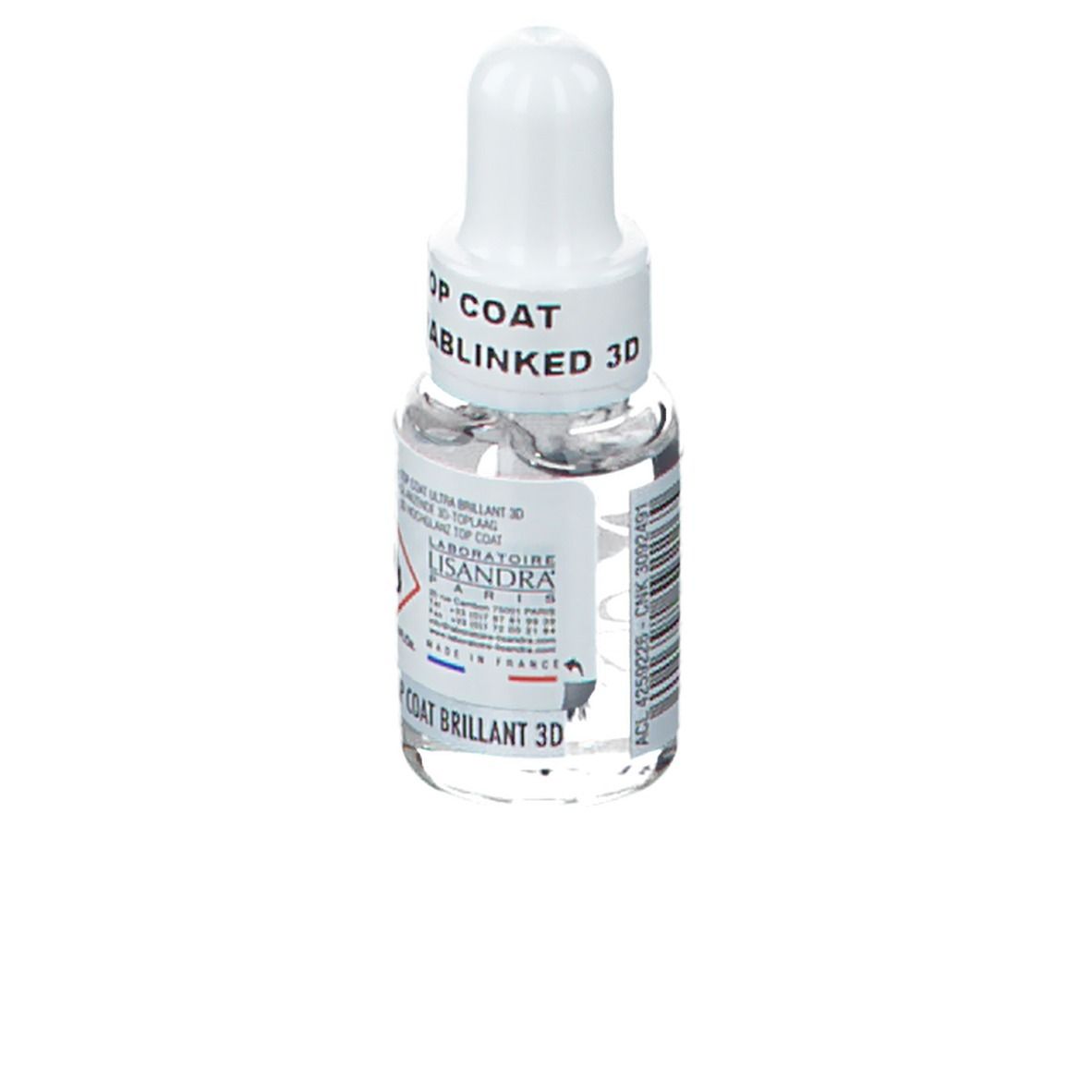 Lisandra Serr'Ongle® Vernis à ongles 207 Top Coat Brillant 3D