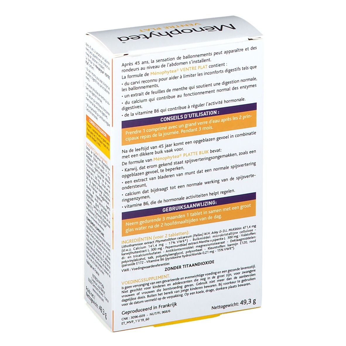 Nutreov Ménophytea® Silhouette Ventre Plat