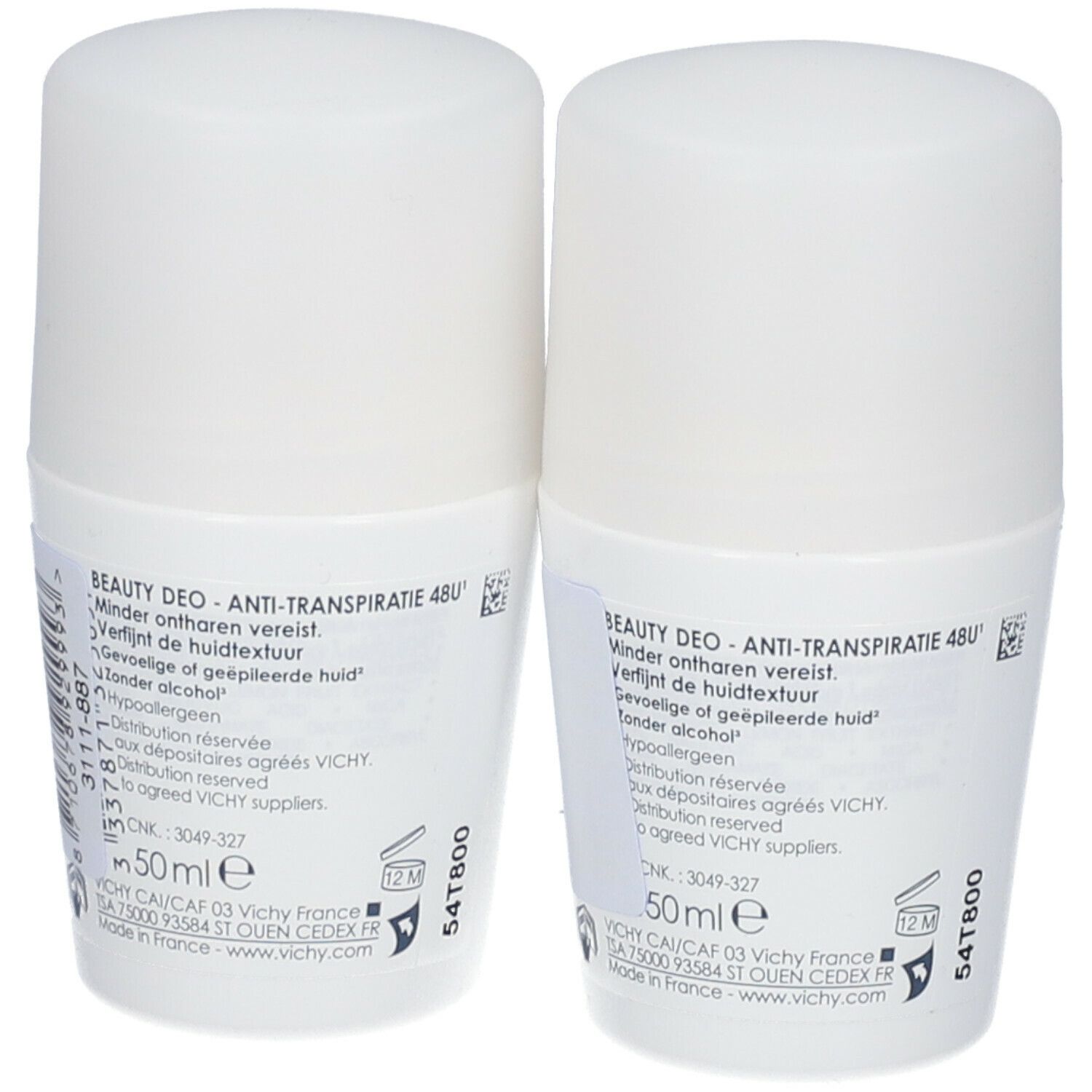 VICHY Déodorant Anti-Transpirant Roller Espace les Rasages 48h