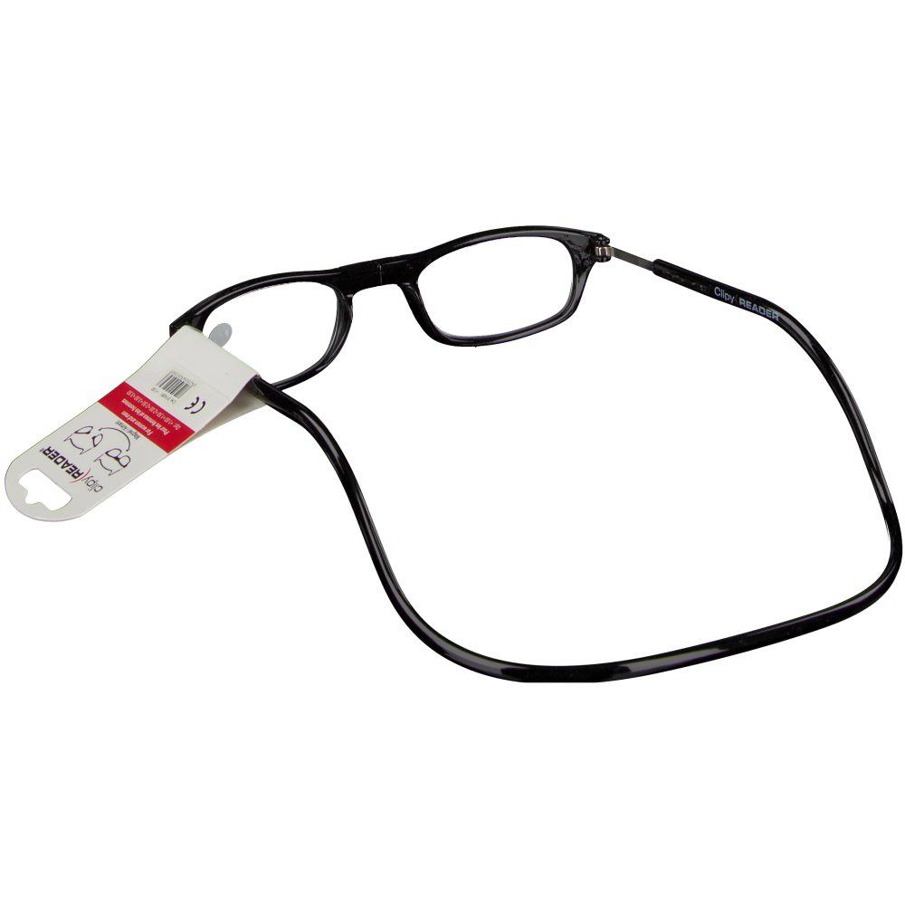 CLIPYREADER® Lunettes de lecture avec un aimant Noir +1.50