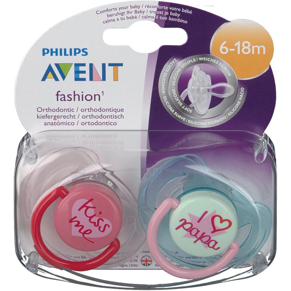 Avent Sucette Fashion Silicone 6-18 mois