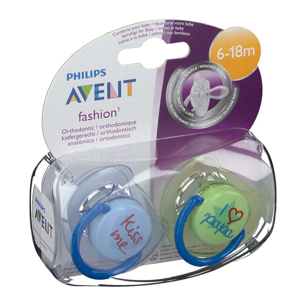 Avent Sucette Fashion Silicone 6-18 mois