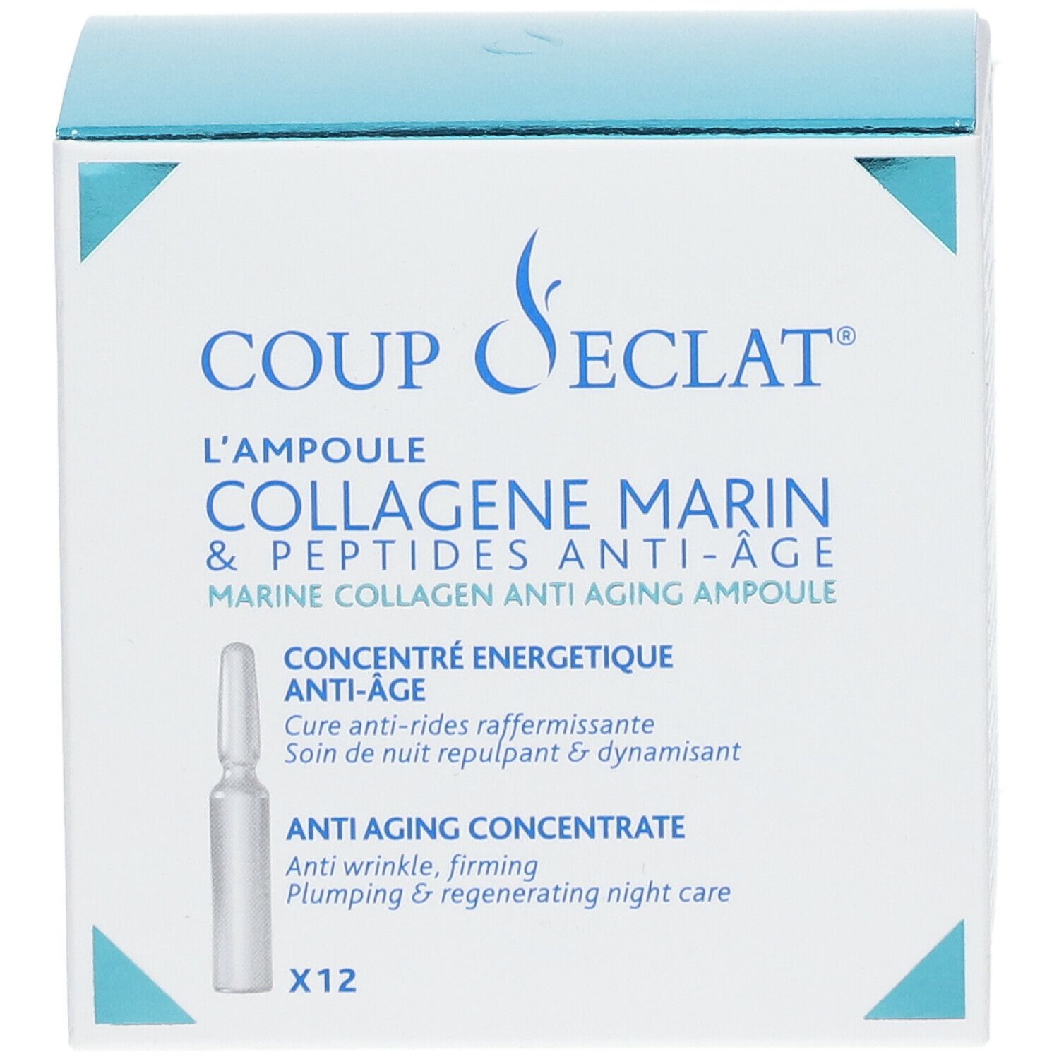 Coup d'Eclat® Concentré Energétique Anti-Âge Ampoules collagène marin