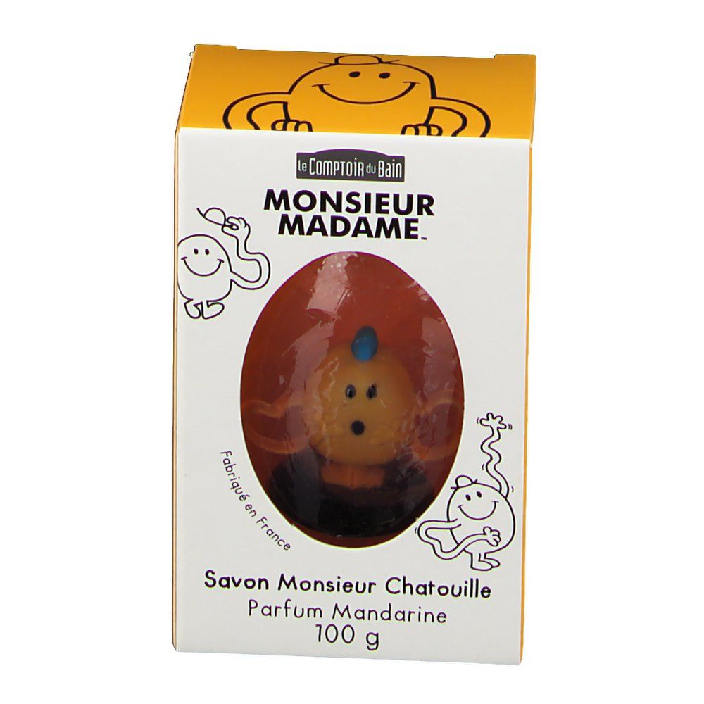 Le Comptoir du Bain savon Mr Chatouille mandarine