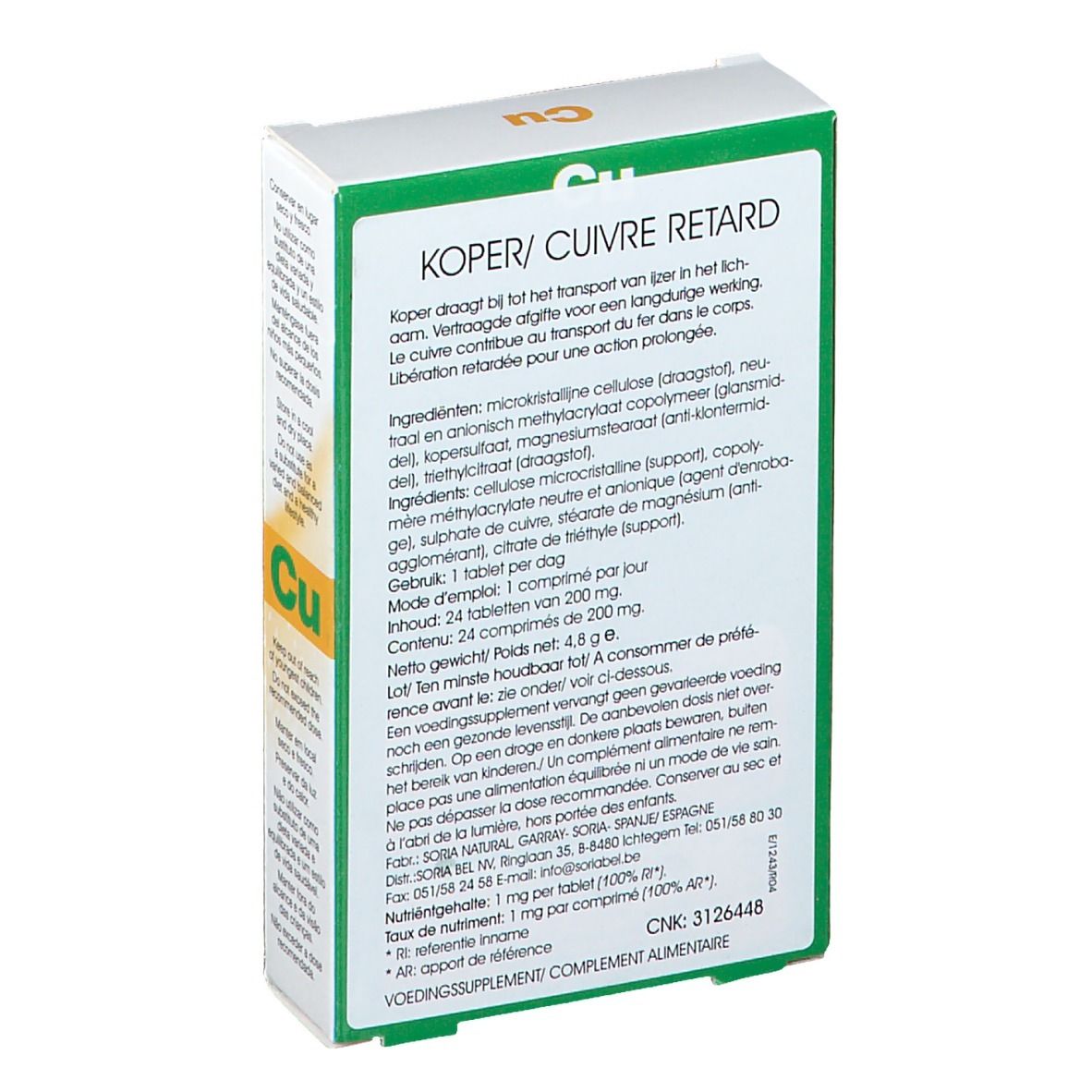 Soria Natural Cuivre Retard