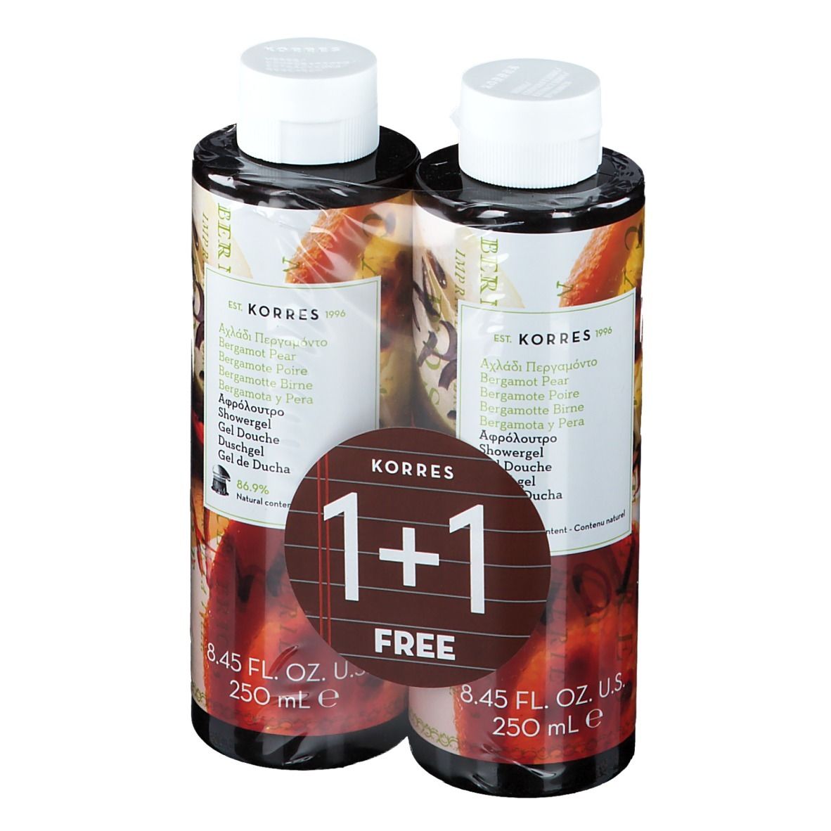KORRES® Gel douche Bergamote Poire