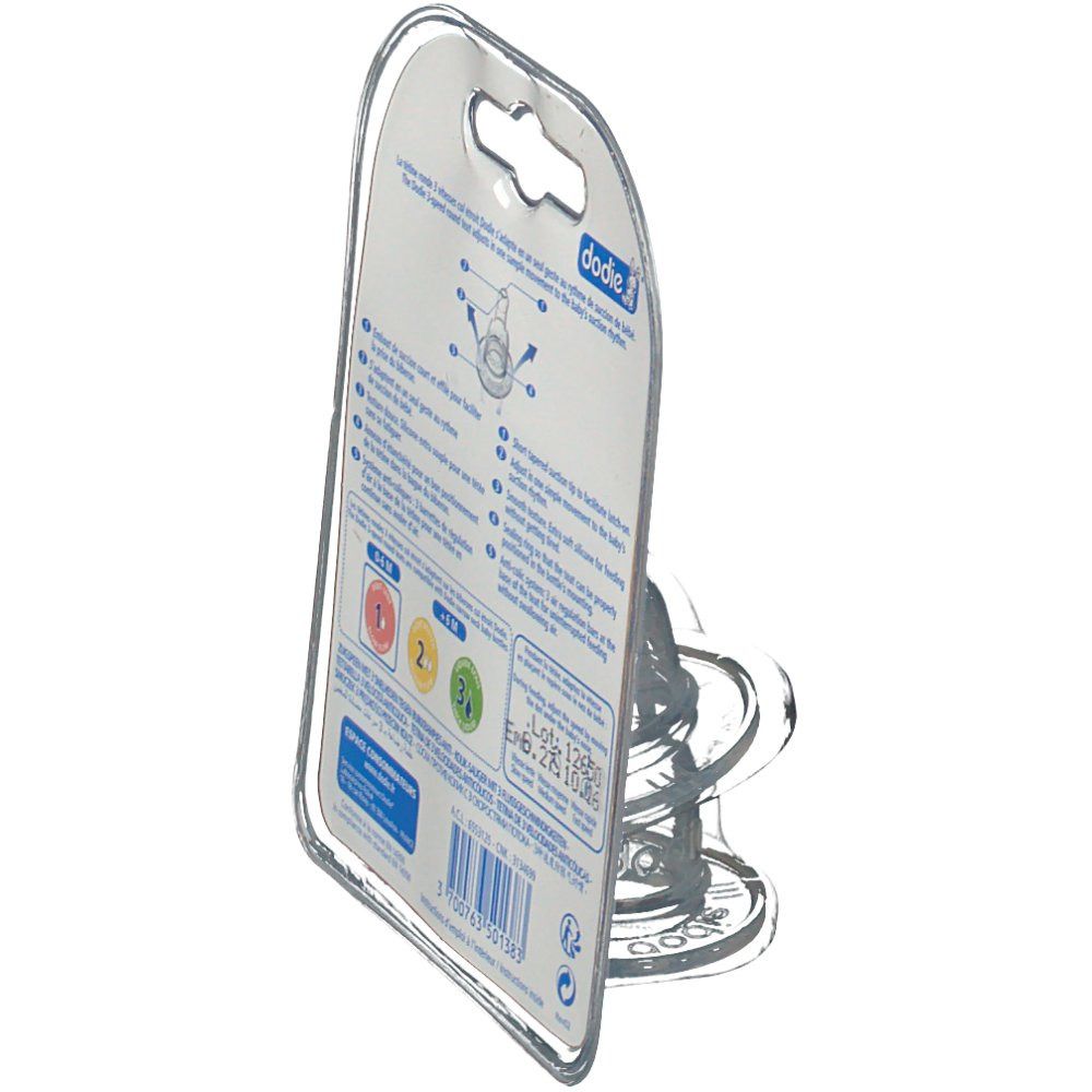dodie® Tétine silicone ronde vitesse 3 Anti-colique