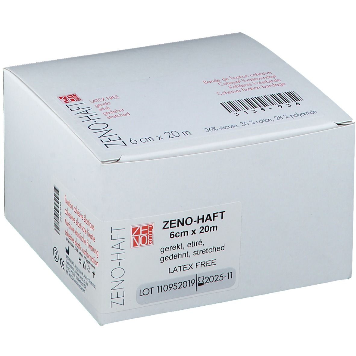 ZENO PHAR ZENO-HAFT Latexfree 6 cm x 20 m