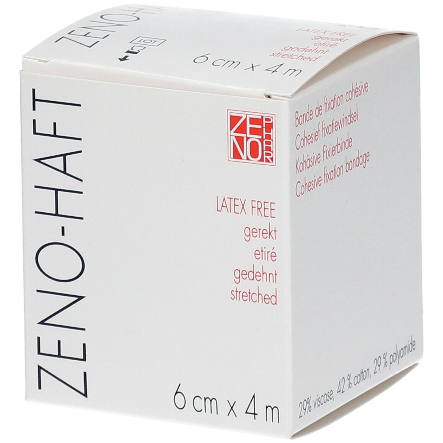 ZENO PHAR ZENO-HAFT Latexfree 6 cm x 4 m