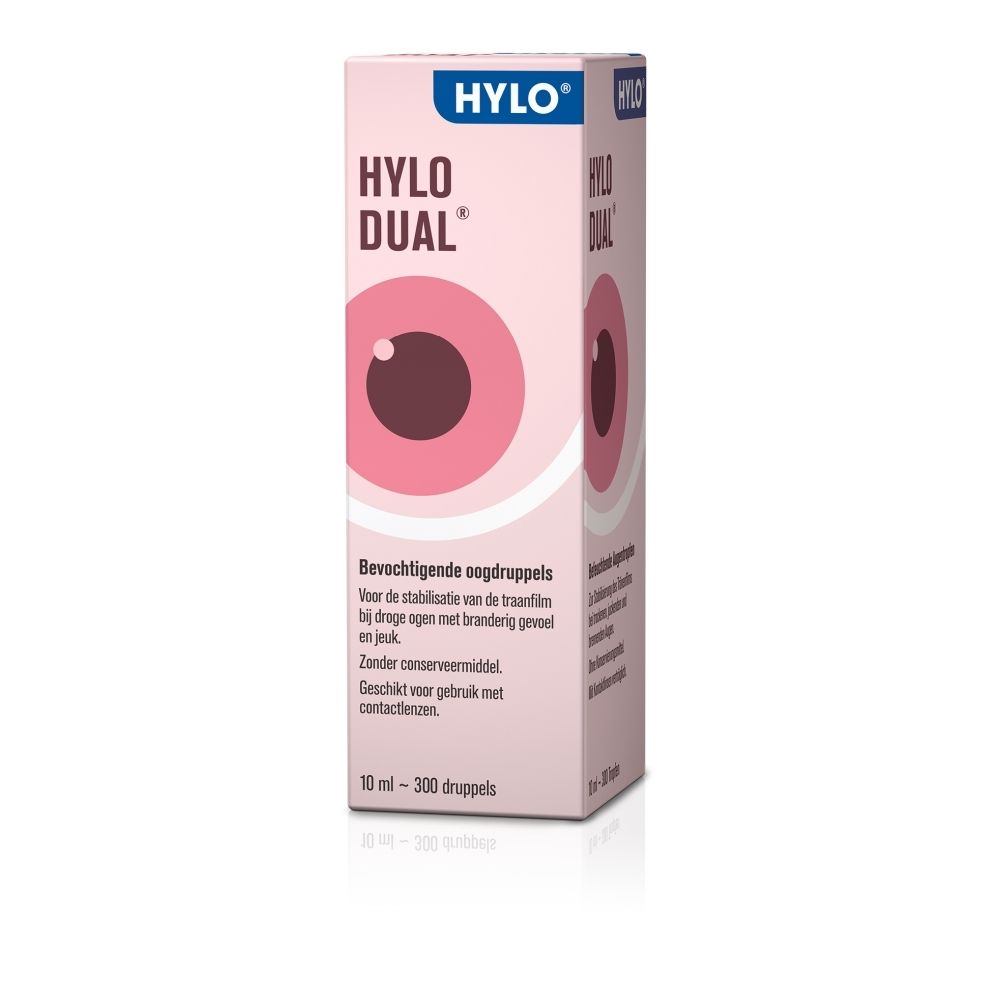 Gouttes oculaires Hylo-Dual avec ectoïne (Français).