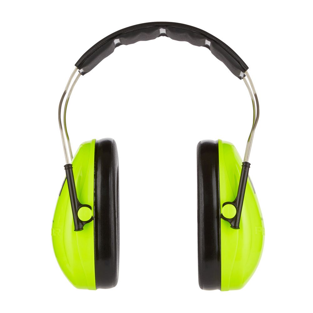 Emballage du casque antibruit 3M Peltor Kid. Enfant avec casque. Texte multilingue.