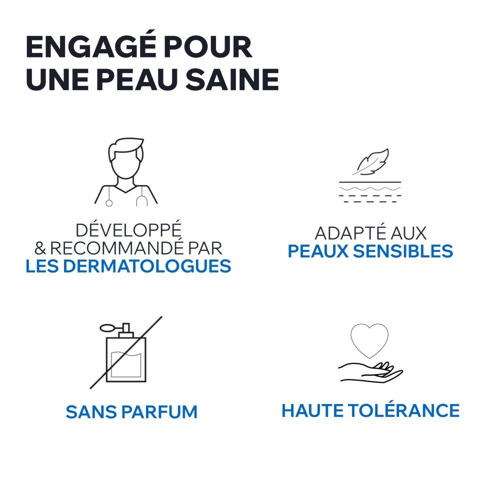 Tube Uriage Kératosane 30 Gel-Crème à 30% d'urée, dos avec description française.