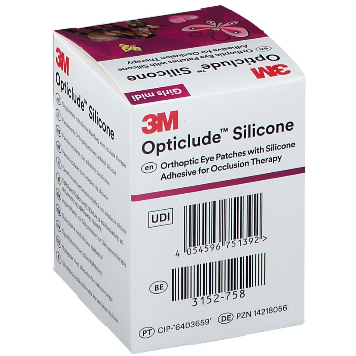 3M™ Opticlude™ Silicone Girl Midi 5,3 x 7,0 cm