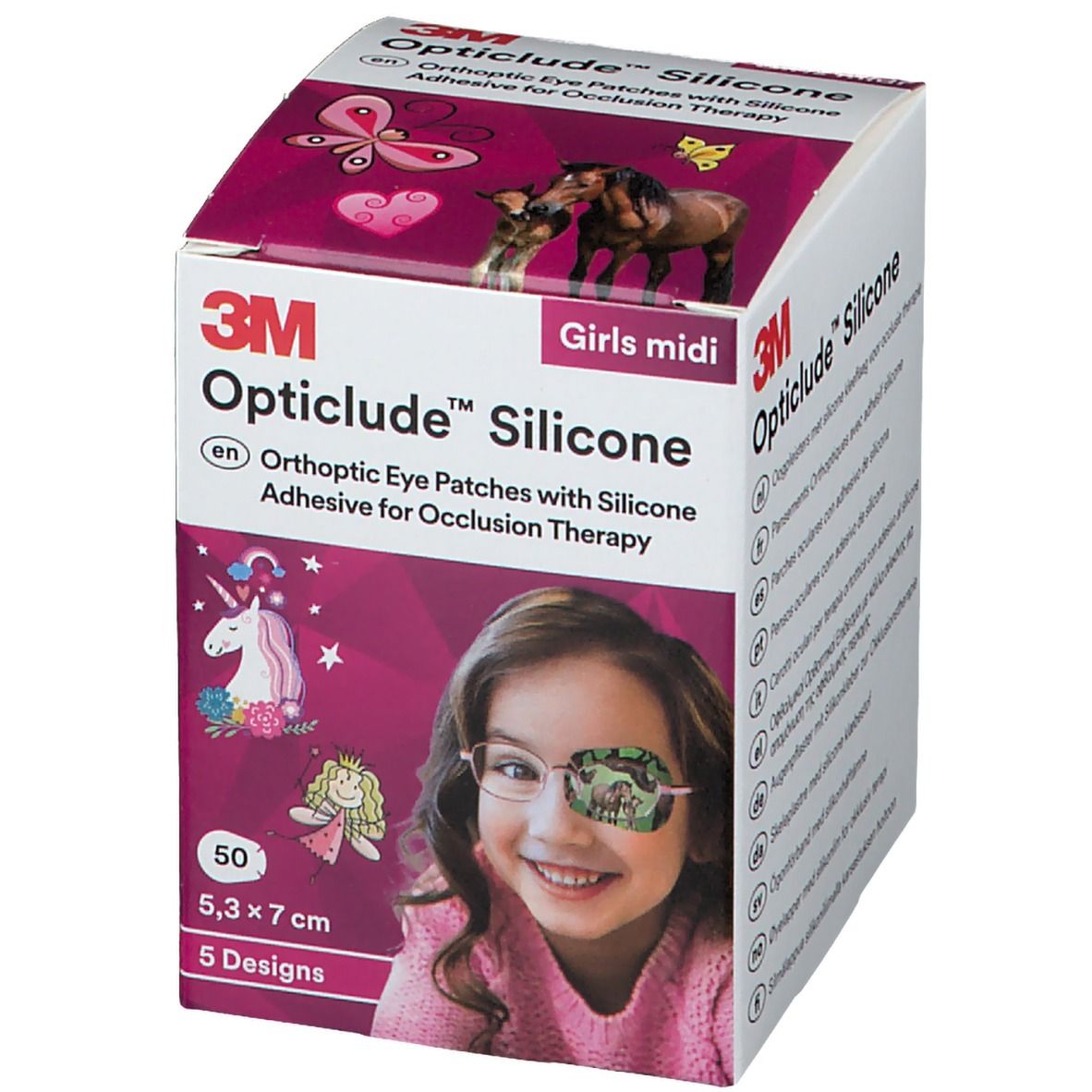 3M™ Opticlude™ Silicone Girl Midi 5,3 x 7,0 cm