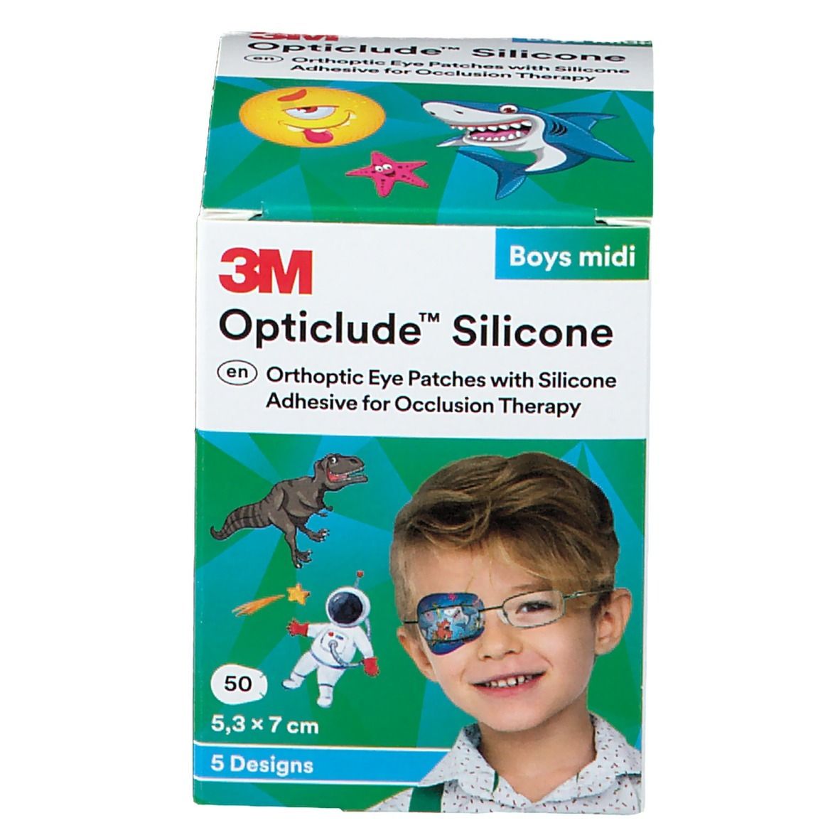 3M™ Opticlude™ Silicone Boys Midi 5,3 x 7,0 cm