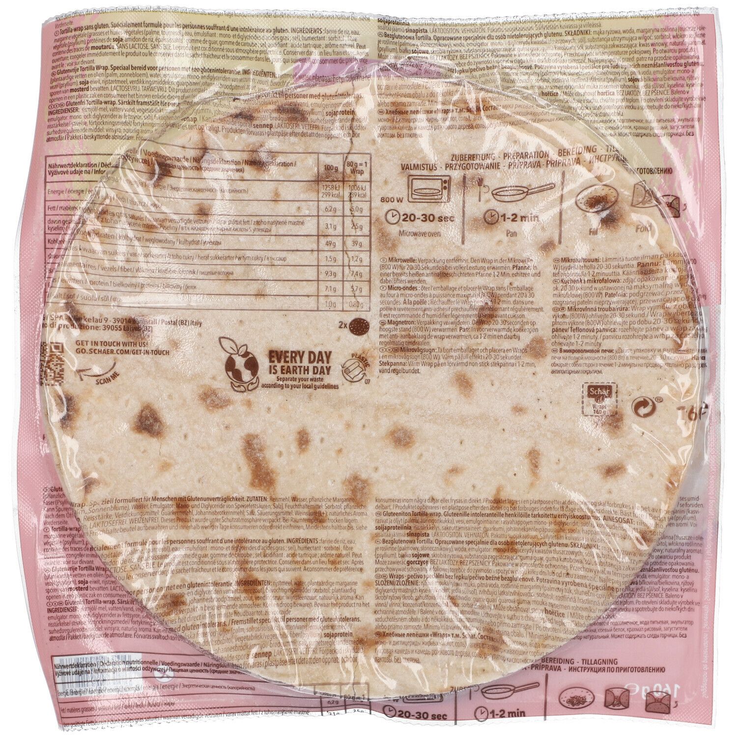 Schär Wraps Sans Gluten 2x80 g Redcare Pharmacie