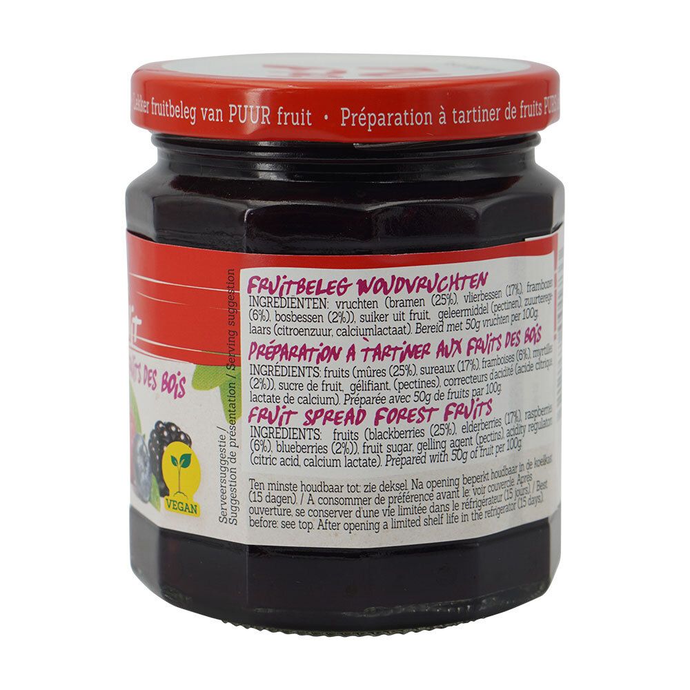 Damhert No Sugar Added 100 % Fruits Confiture Fruit des bois