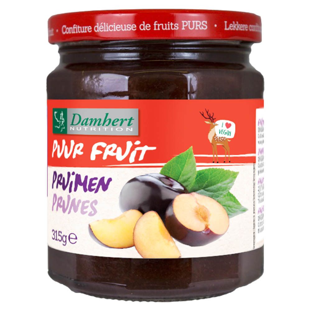 Damhert Puur Fruit Confiture Prune 100 % Sans Sucre