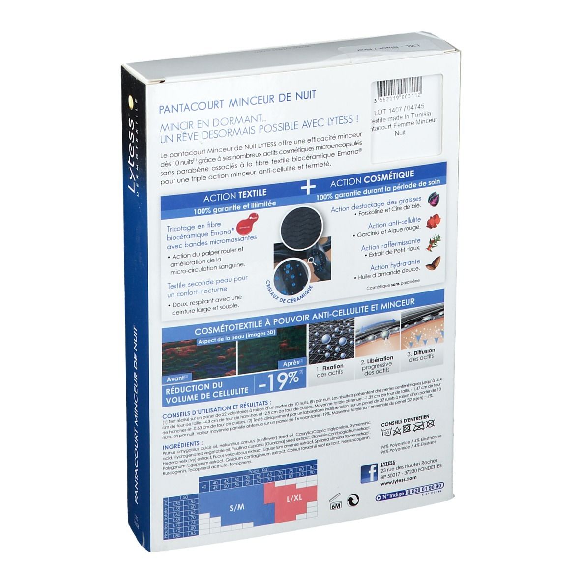 Lytess Pantacourt Nuit L/XL Noir