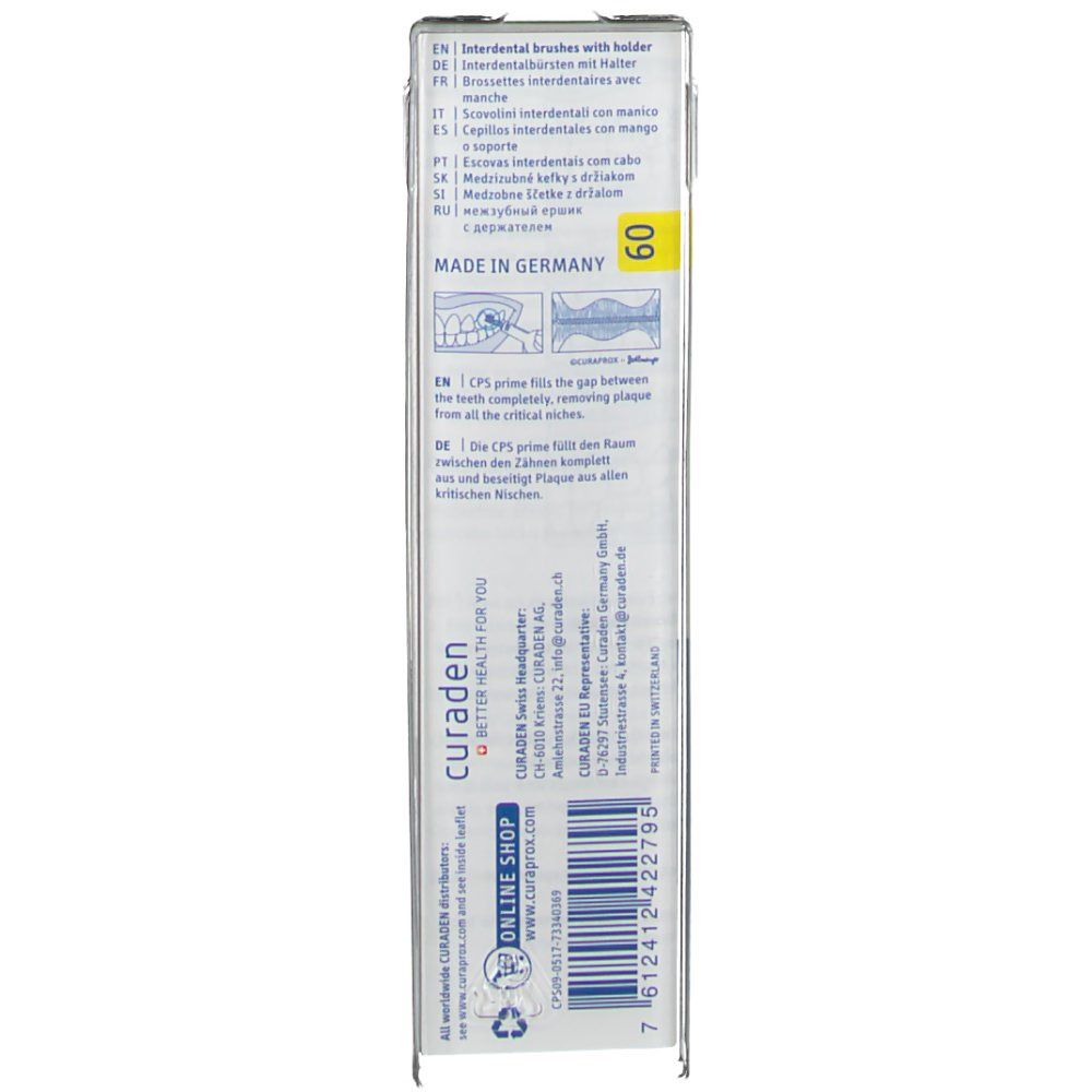 Curaprox Brossettes CPS Prime Plus Handy 0,9 mm (Jaune)