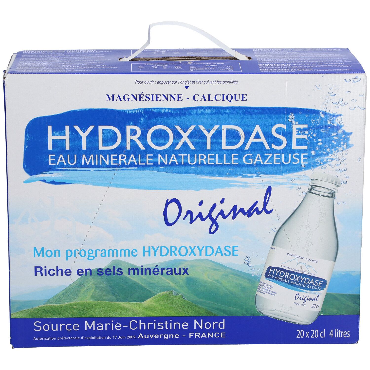 Hydroxydase Eau minérale Naturelle Gazeuse