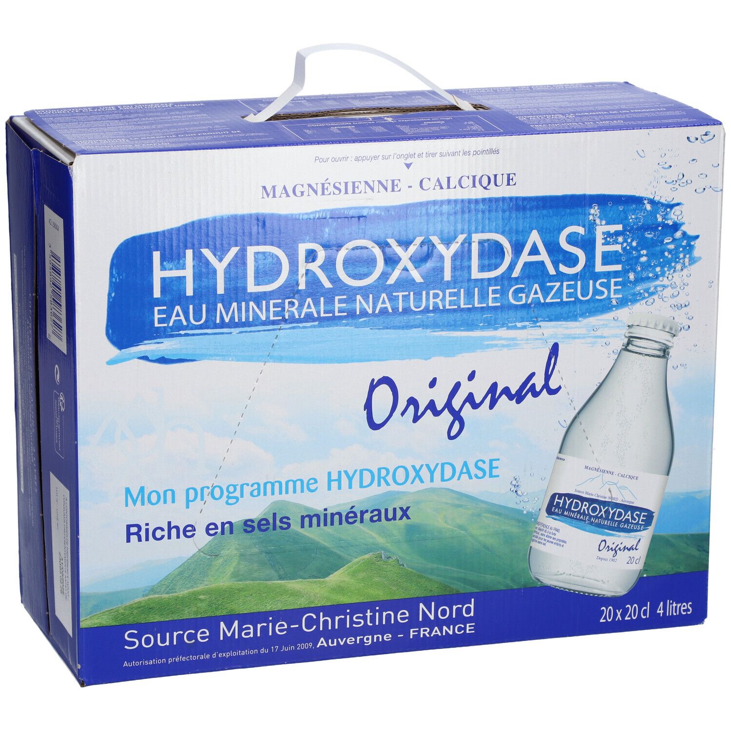 Hydroxydase Eau minérale Naturelle Gazeuse