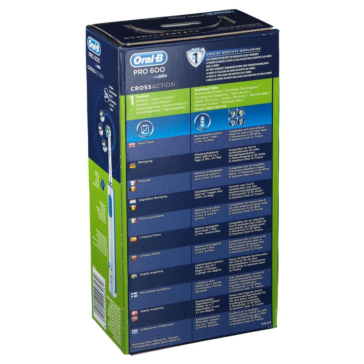 Oral B Professional Care Crossaction 600 Brosse à Dents électrique