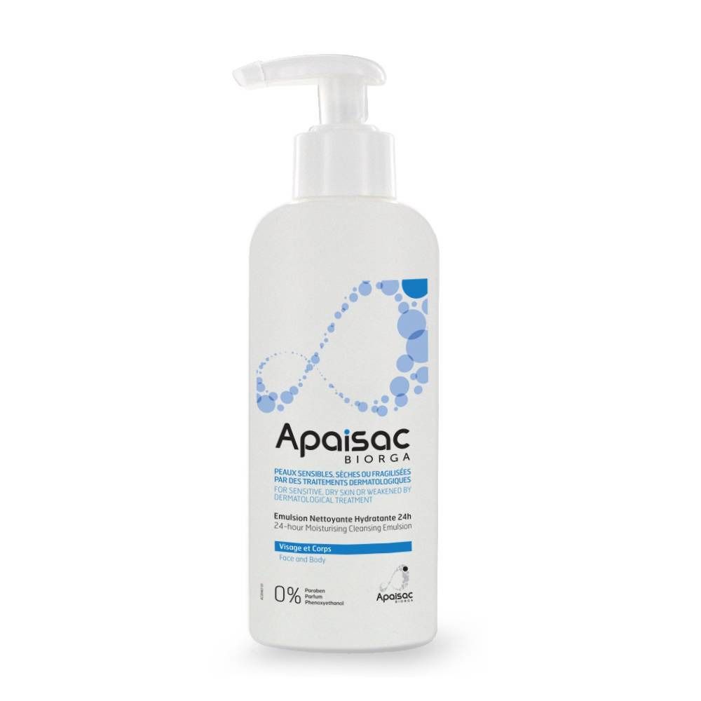 Apaisac Biorga Émulsion Nettoyante Hydratante 24 h