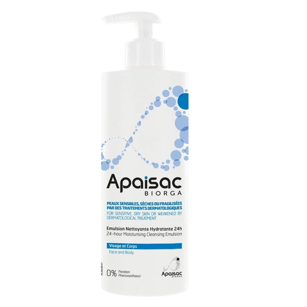 Apaisac Biorga Émulsion nettoyante hydratante 24h