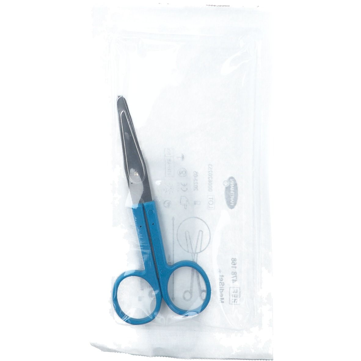 MediSet® Ciseaux mousse/mousse 13 cm, manche bleu