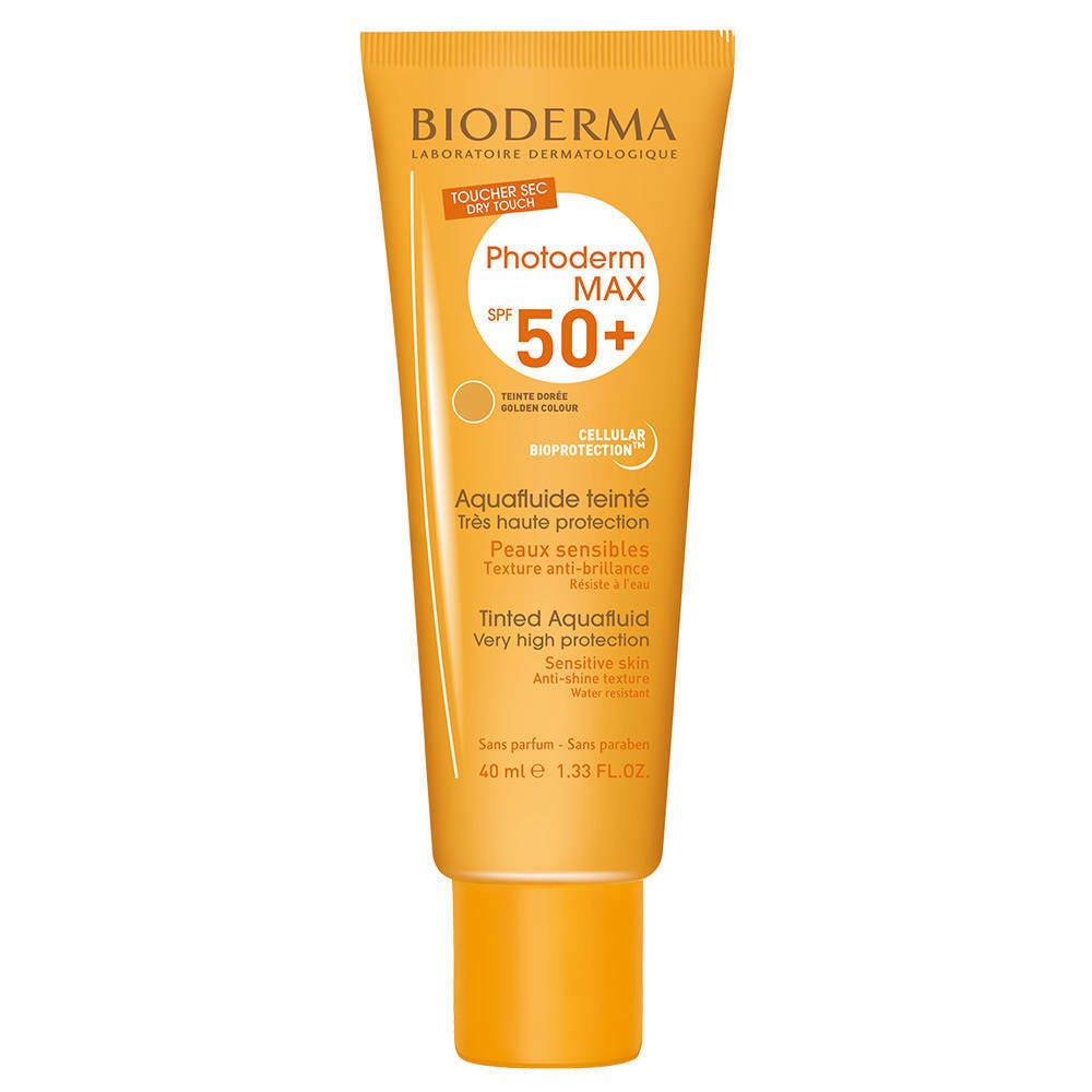 Bioderma Photoderm MAX Aquafluide teinte dorée SPF 50+