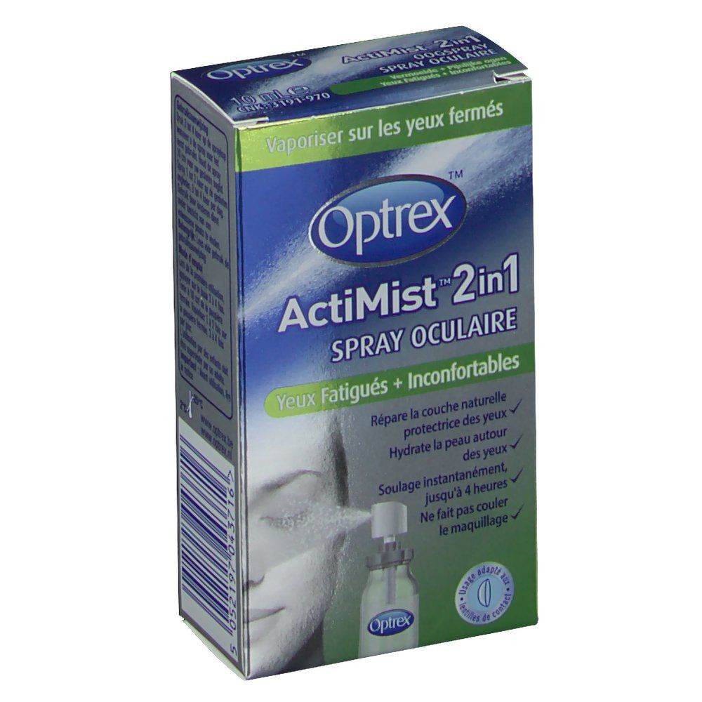Optrex ActiMist 2in1 Spray oculaire Yeux fatigués + inconfortables