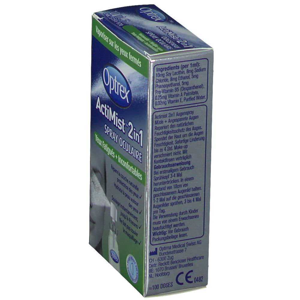 Optrex ActiMist 2in1 Spray oculaire Yeux fatigués + inconfortables