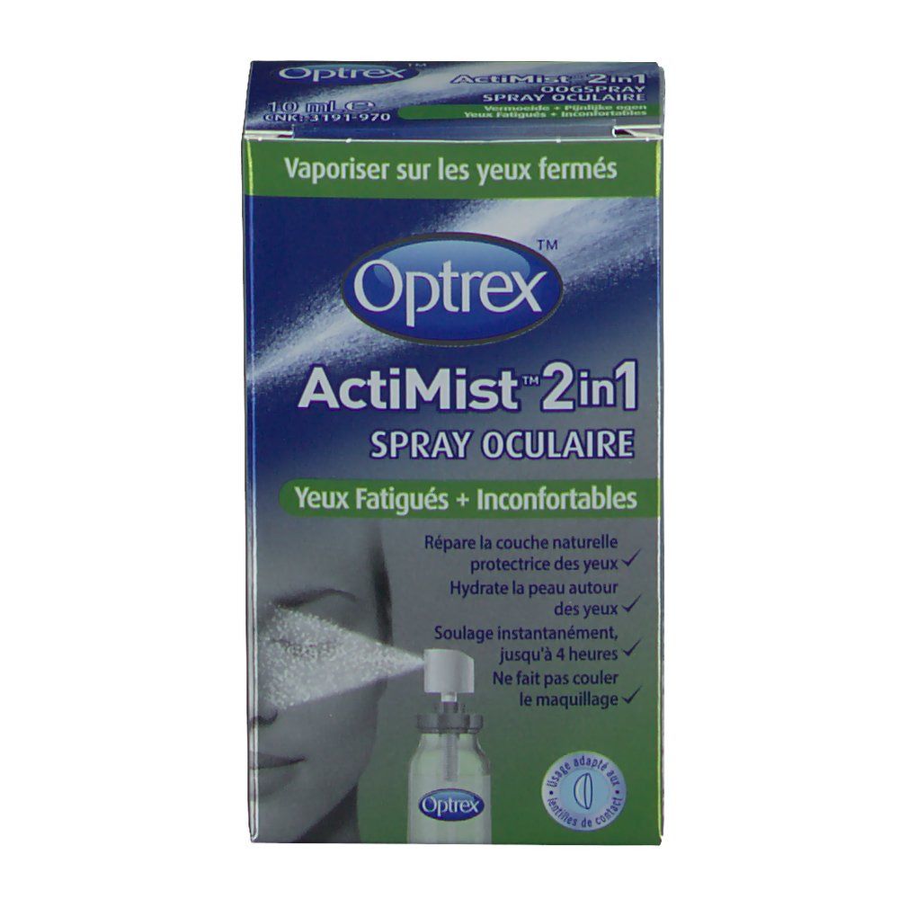 Optrex ActiMist 2in1 Spray oculaire Yeux fatigués + inconfortables