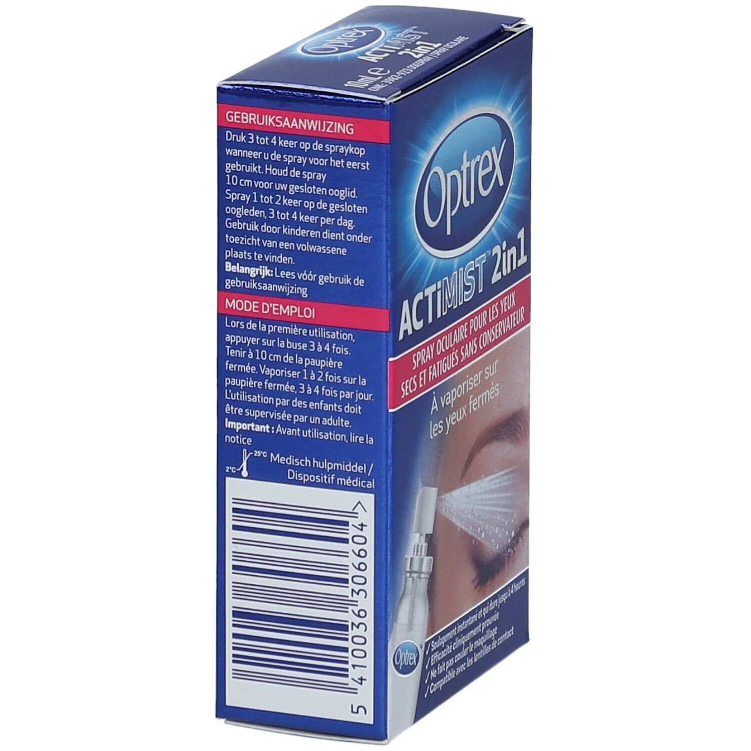 Optrex™ ActiMist™ 2in1 Yeux Secs + Irrités