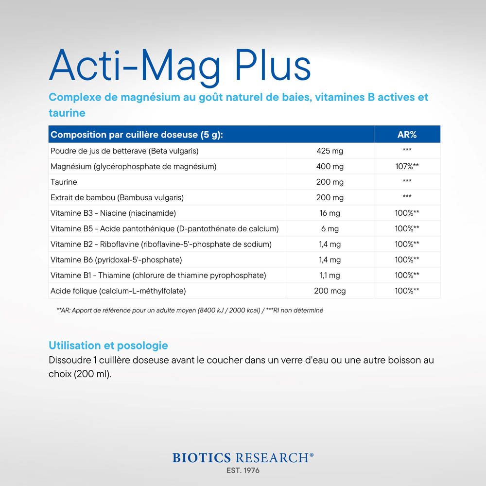Biotics Research® Acti-Mag Plus™