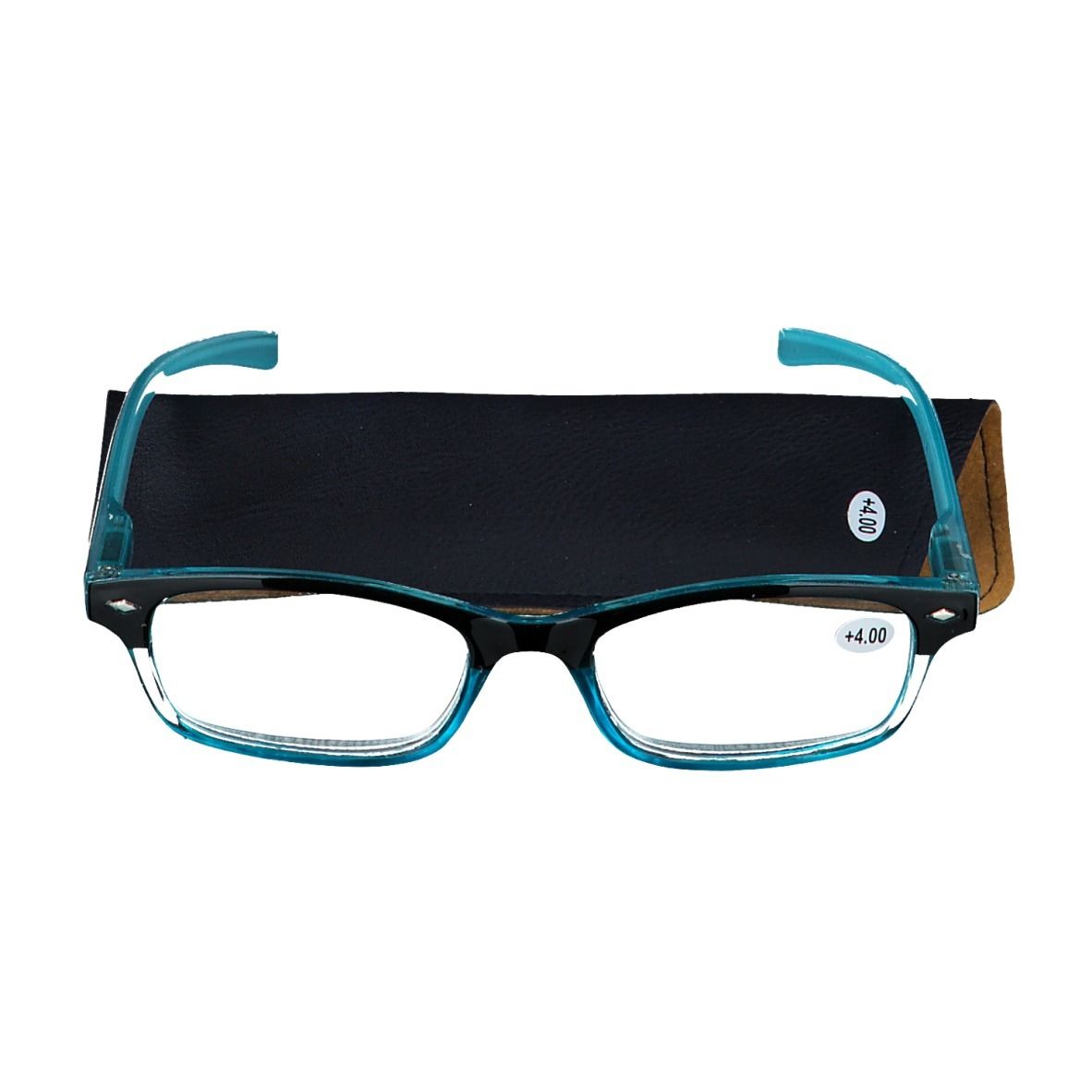 PharmaGLASSES® Lunettes de lecture Bleu +4.00