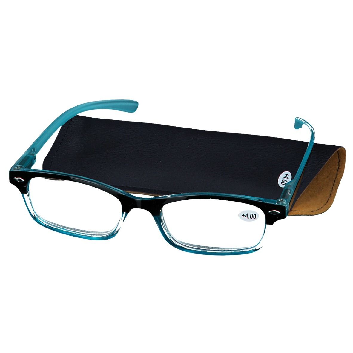 PharmaGLASSES® Lunettes de lecture Bleu +4.00