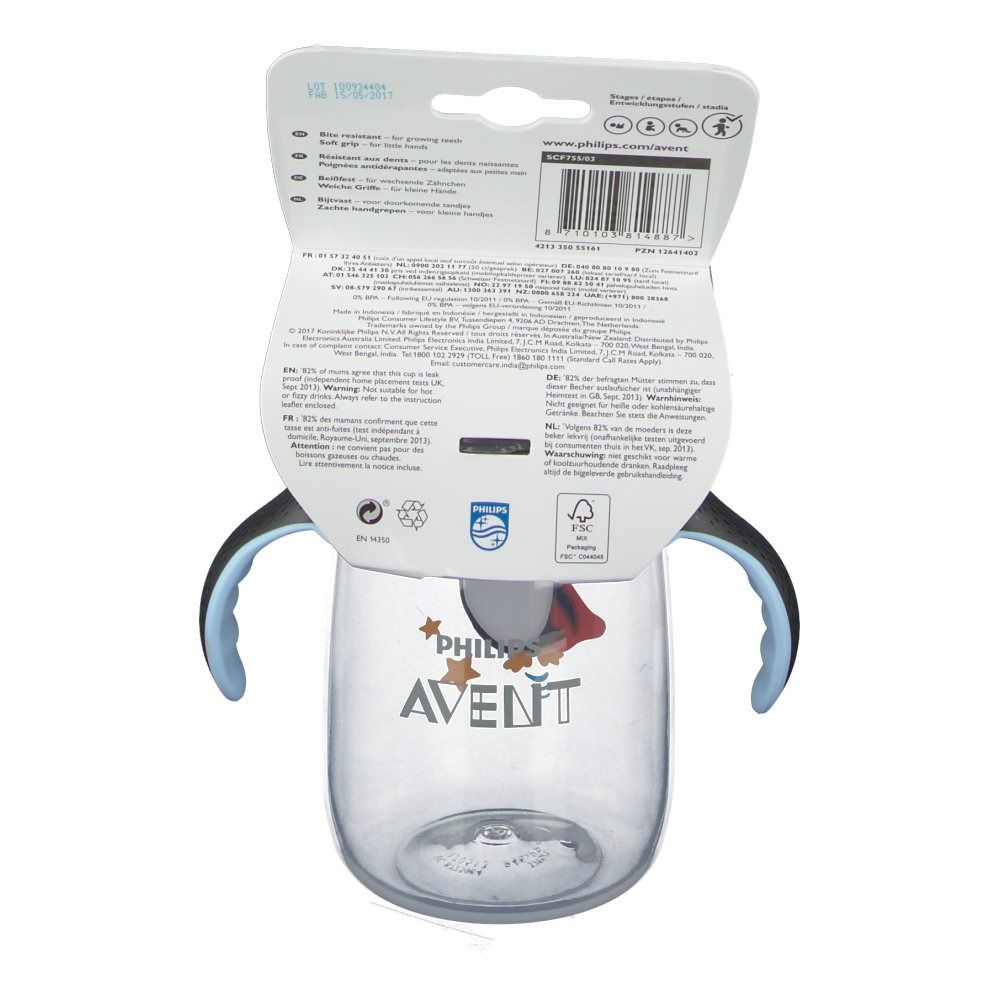Avent Gobelet Anti-Fuite Pinguin +18m